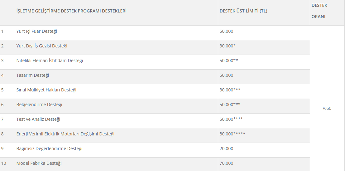 İşetme Destek Programı